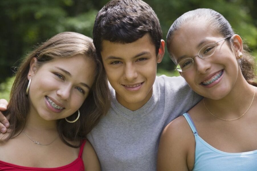 family with braces